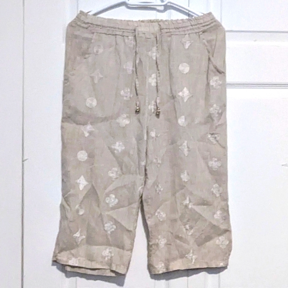 Linen Capris - Made in Italy - Small
